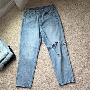 Light Blue Distressed Jeans size 12 extra long